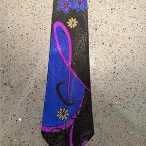 Stylish Black and Blue  Tie